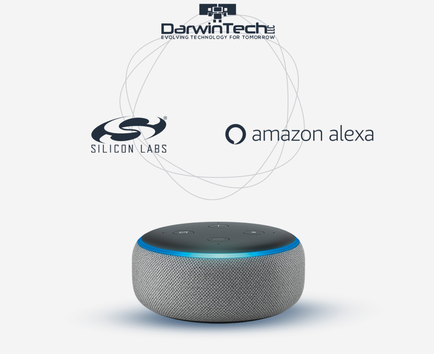 DarwinTech LLC, Amazon Alexa, Silicone Labs logos